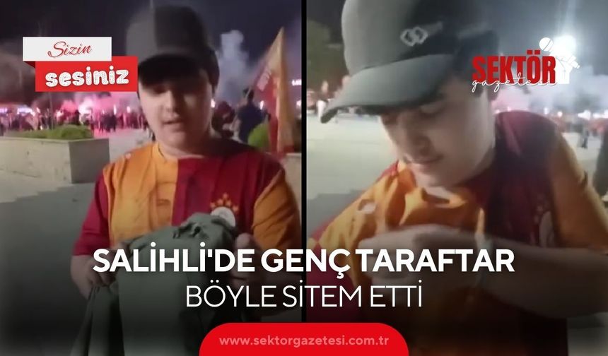 Salihli'de genç taraftar böyle sitem etti