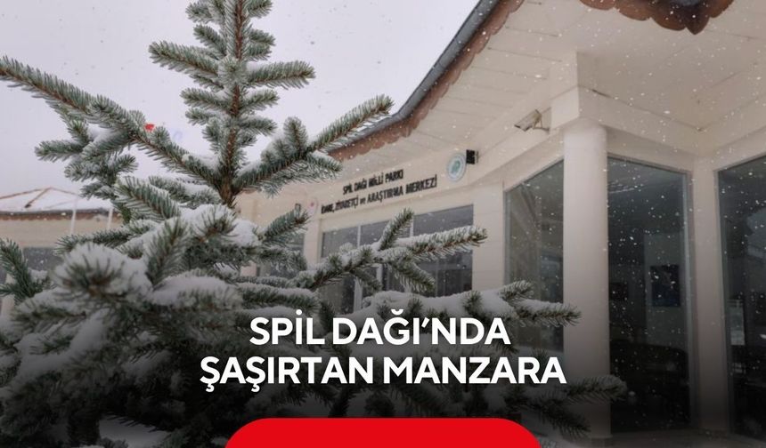Spil Dağı’nda şaşırtan manzara: Mayıs ayında kar