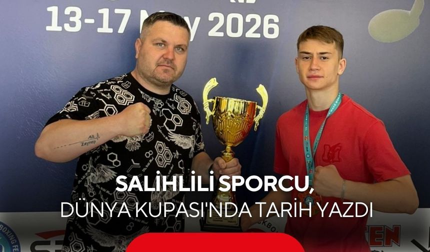 Salihlili sporcu, WAKO Dünya Kupası'nda şampiyon oldu