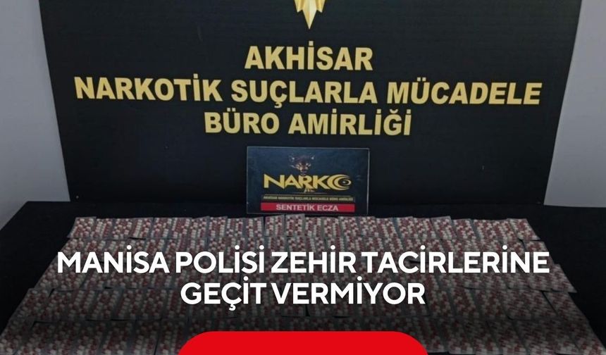 Manisa polisi zehir tacirlerine geçit vermiyor