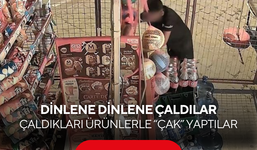 100 bin liralık vurgun! Çaldıkları ürünlerle “çak” yaptılar