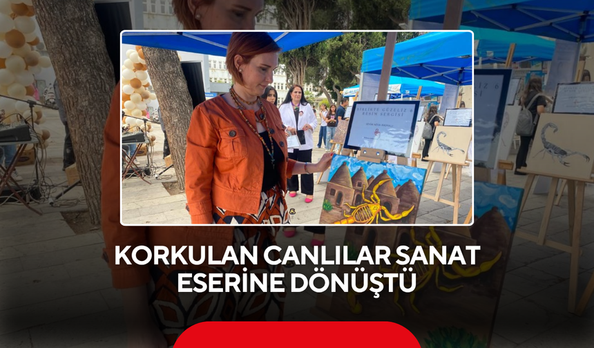 Korkulan canlılar sanat eserine dönüştü