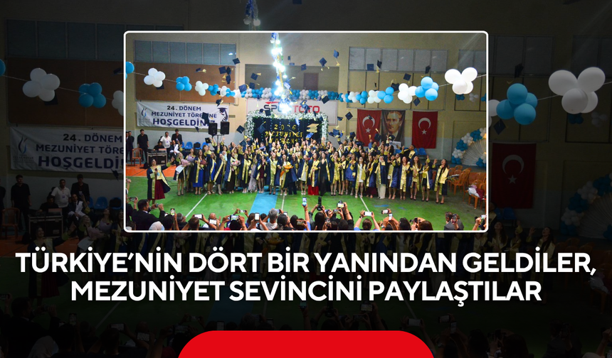 MYO’da dolu dolu mezuniyet... Yaren gösterisi ve kep coşkusu