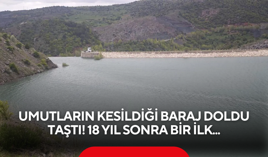 Bölge halkı şaşkınlıkla izliyor: O barajın savaklarından ilk kez su akmaya başladı