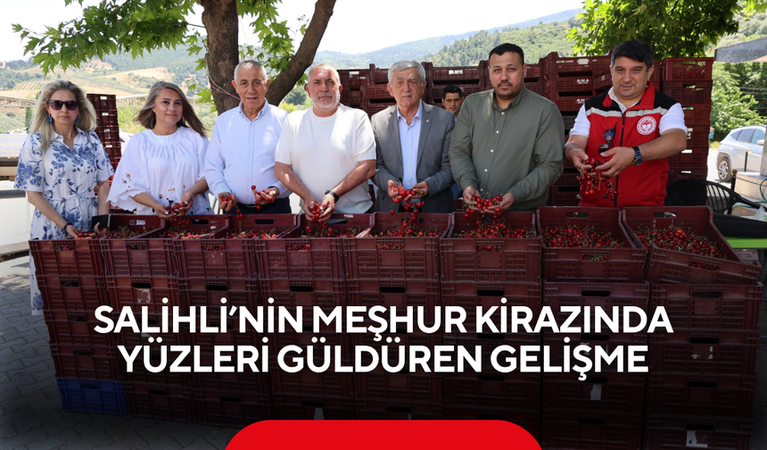 Dünyaca ünlü Salihli Kirazı denetimden geçti