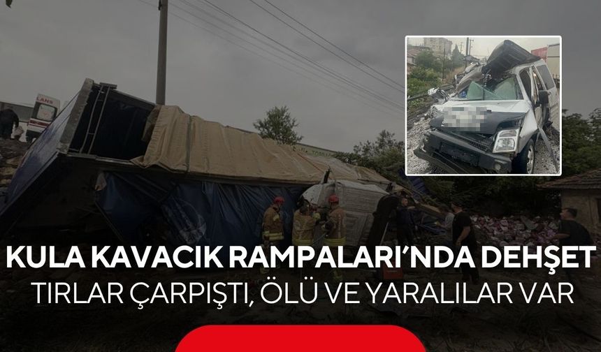 Kula'da can pazarı! Yağmur zincirleme kazayı getirdi... 2 ölü, 4 yaralı