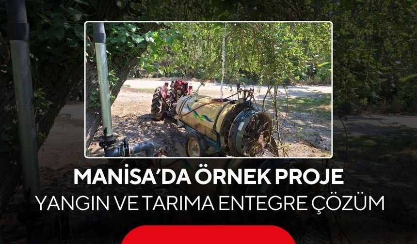 Manisa’da hedef büyüyor! Arazözlere ve üreticiye aynı noktadan su...