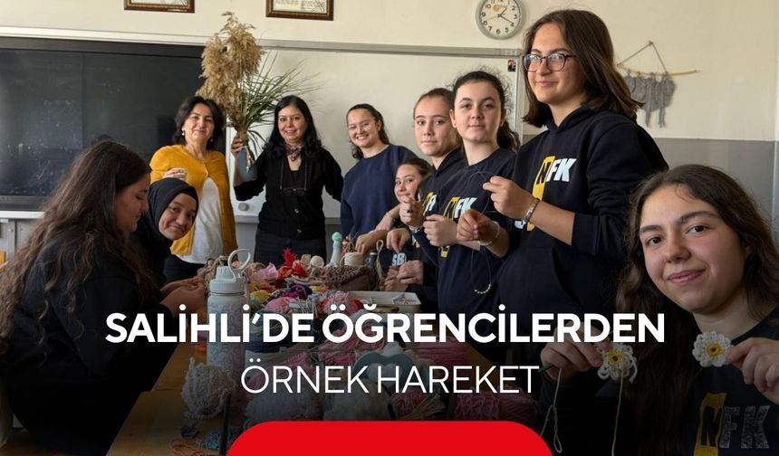 Salihli’de çevre seferberliği: Liseli öğrencilerden örnek proje