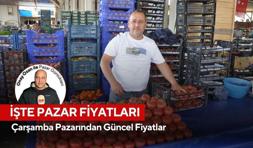 “Salihli’nin Çarşamba Pazardaki Güncel Fiyatlar| Domates, Salatalık, Biber fiyatları düştü