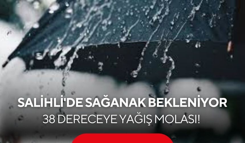 Salihli'ye gök gürültülü sağanak geliyor! Meteoroloji tarih verdi