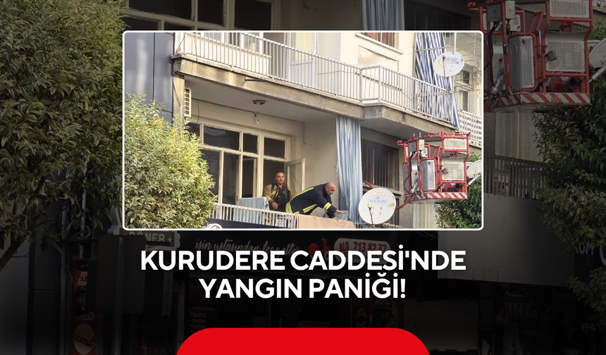 Kurudere Caddesi'nde yangın paniği !