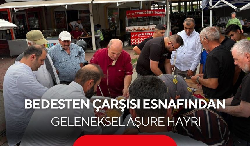 Salihli Bedesten esnafı aşure geleneğini bozmadı