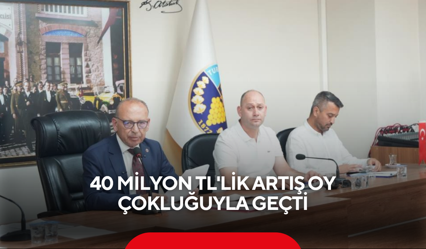 40 Milyon TL'lik Artış Oy Çokluğuyla Geçti