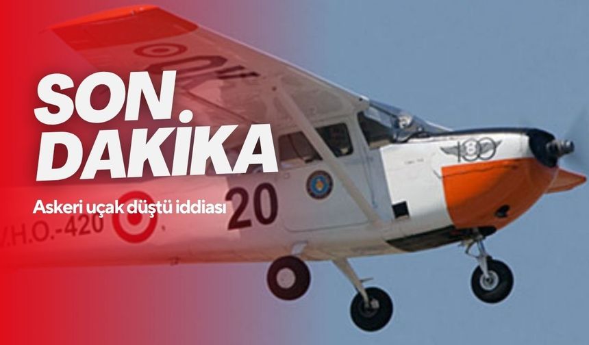 Askeri uçak düştü iddiası
