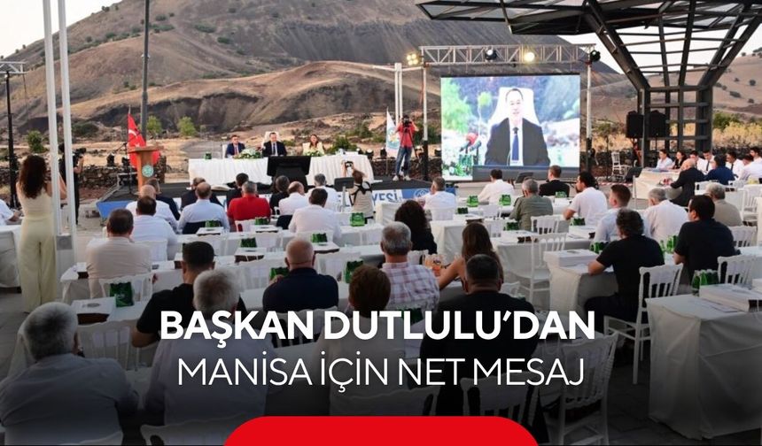 “Dutlulu’dan Manisa için net mesaj! ‘Gerekirse kredi alacağız ama bu işleri yapacağız’”