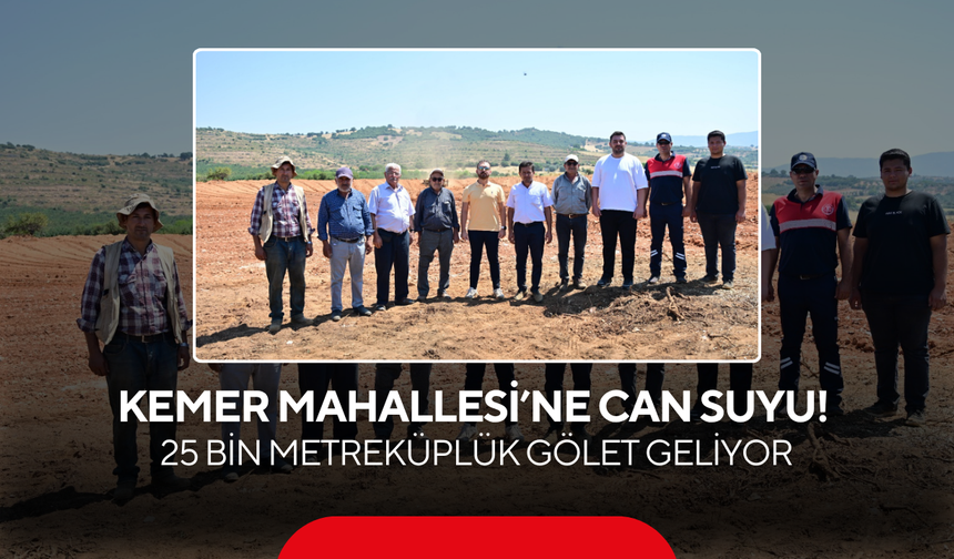 Salihli’nin Kemer Mahallesi’ne can suyu! 25 bin metreküplük gölet geliyor