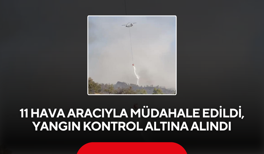 11 Hava Aracıyla Müdahale Edildi, Yangın Kontrol Altına Alındı