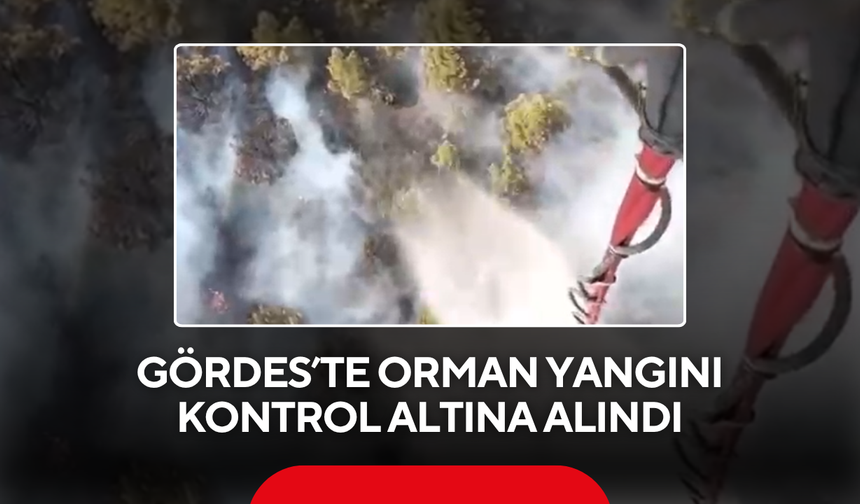 Gördes’te orman yangını kontrol altına alındı