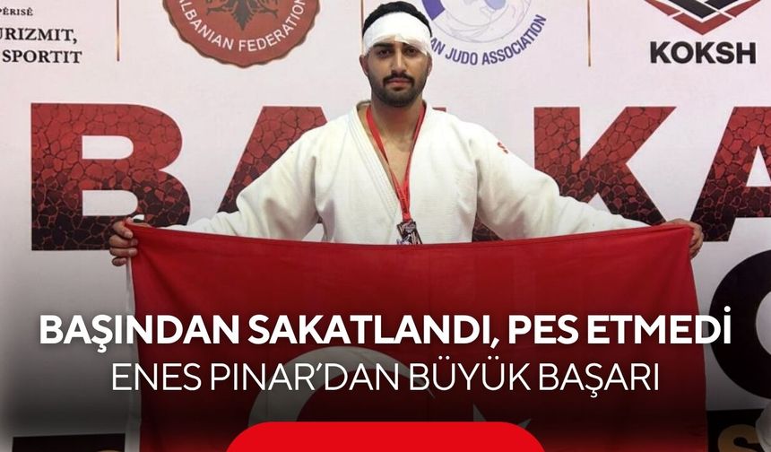 Sakatlandı, pes etmedi! Manisalı milli judocu Balkan üçüncüsü oldu