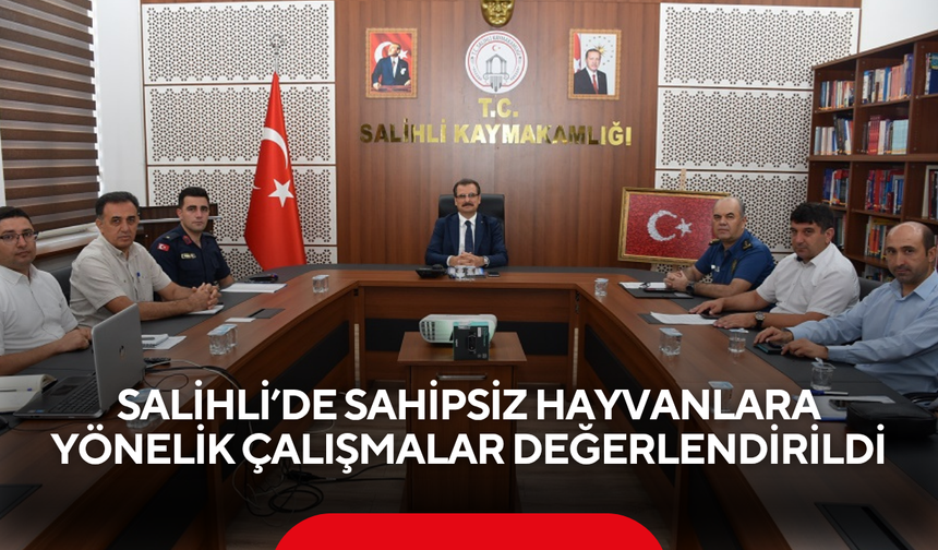 Salihli’de sahipsiz hayvanlara yönelik çalışmalar değerlendirildi