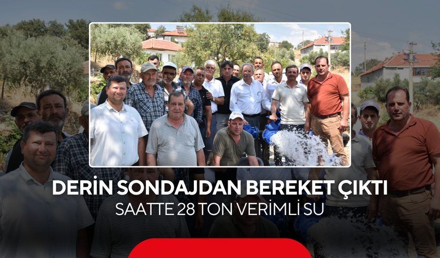Salihli’nin o mahallesi için 220 metrede müjde! Saatte 28 Ton Verimli Su
