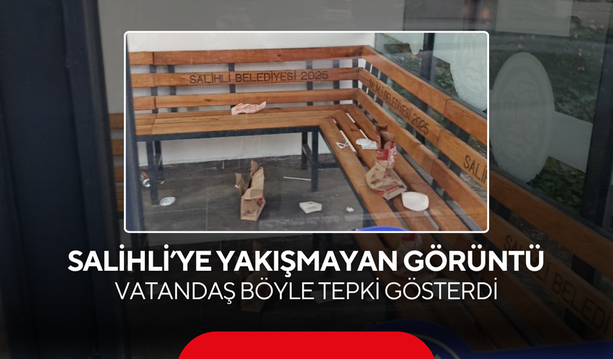 Salihli’ye yakışmayan görüntü… Vatandaş böyle tepki gösterdi
