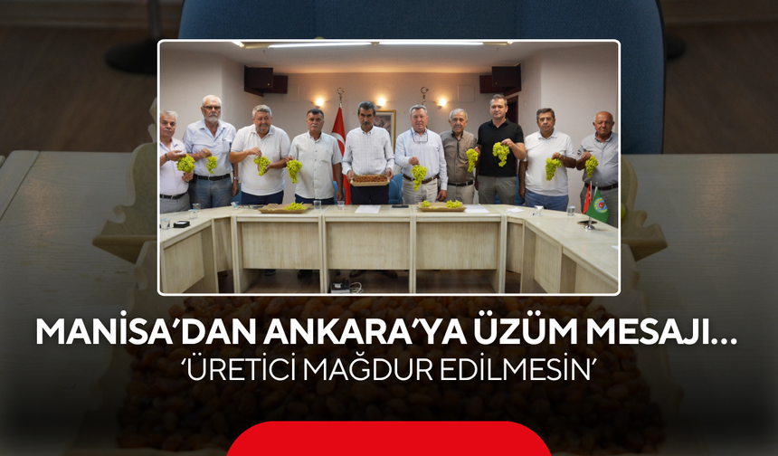 Manisa’dan Ankara’ya üzüm mesajı… ‘Üretici mağdur edilmesin’