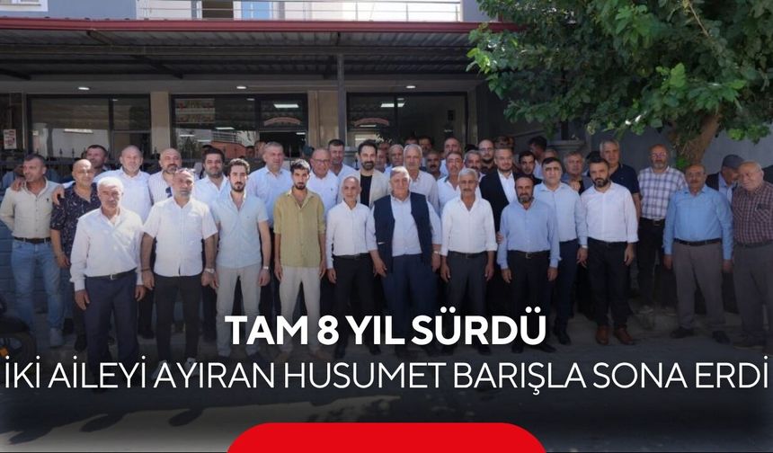 8 yıllık husumet bitti! İki aile barış için aynı masada buluştu...