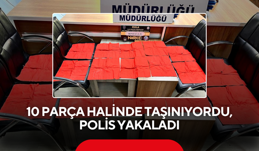 10 Parça Halinde Taşınıyordu, Polis Yakaladı