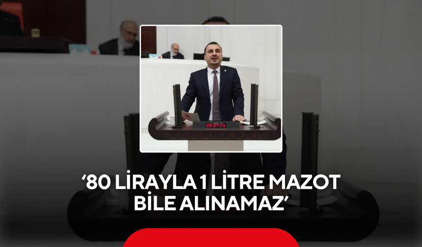 ‘80 lirayla 1 litre mazot bile alınamaz’