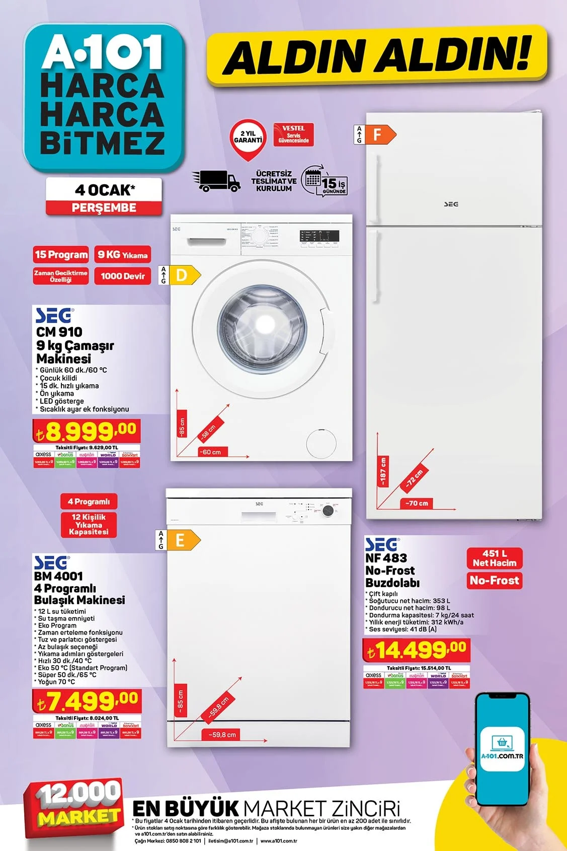 A101 Camasir Makinesi