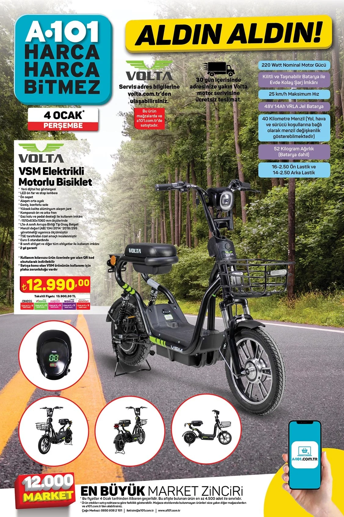 A101 Elektrikli Bisiklet