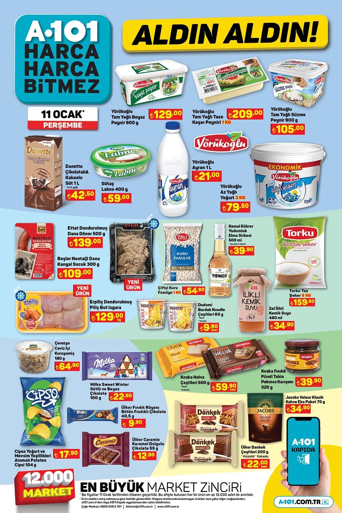 A101 Indirimli Urunler 11 Ocak