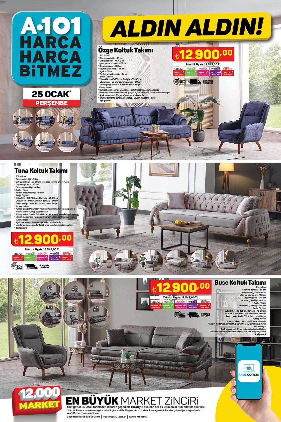 A101 Koltuk Takimi 25 Ocak Persembe