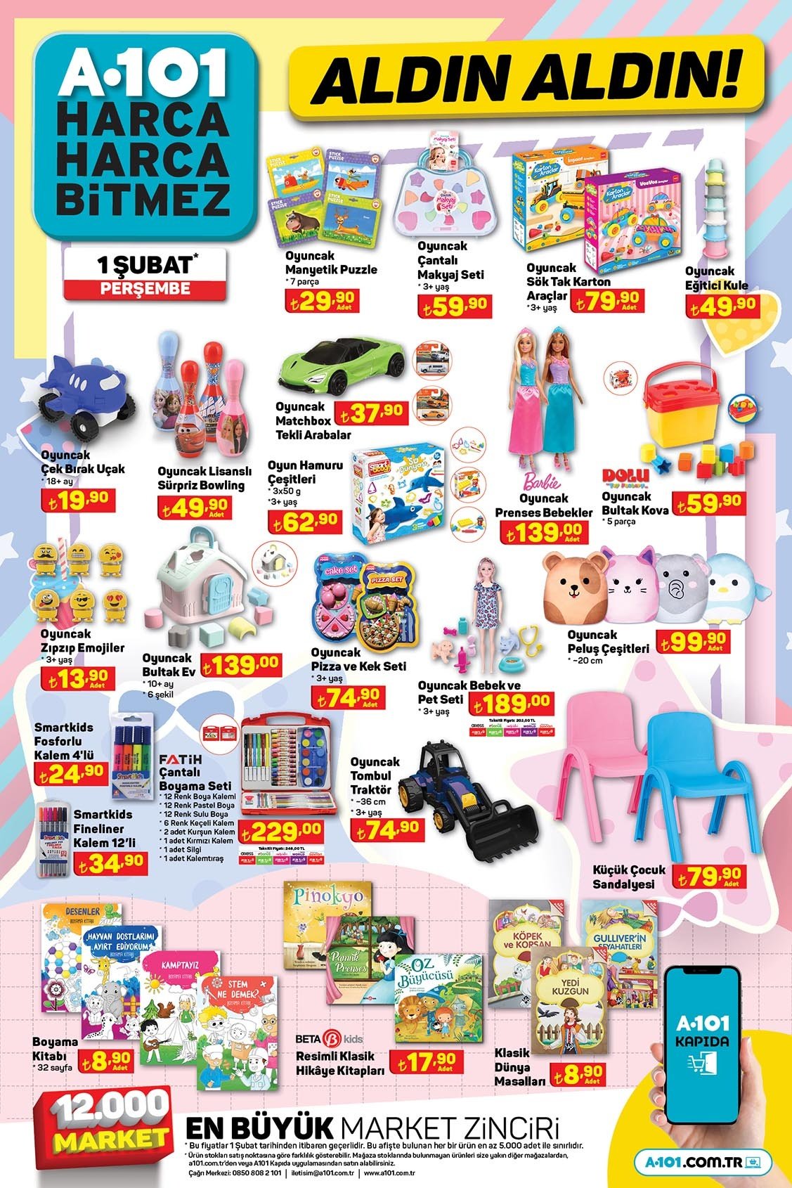A101 Oyuncaklar 1 Subat