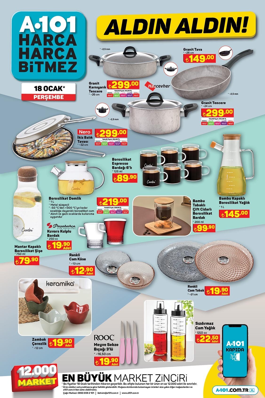 A101 Tencere 18 Ocak