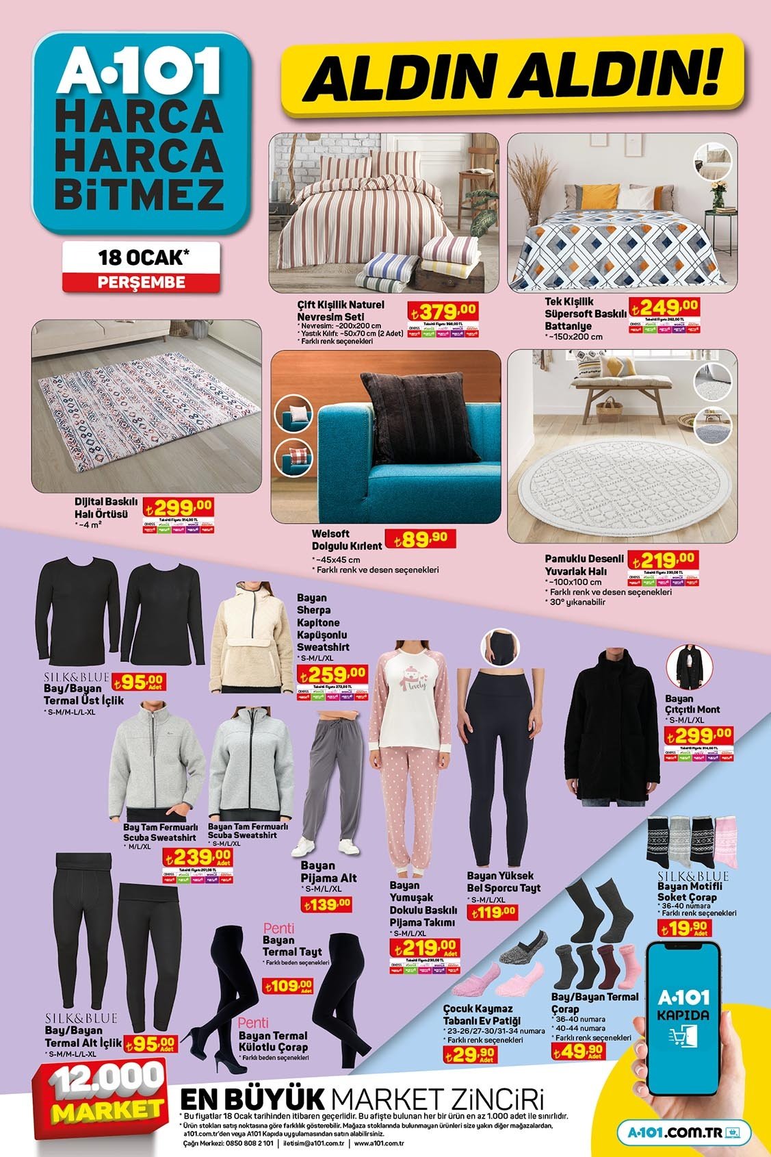 A101 Termal Tayt Iclik 18 Ocak