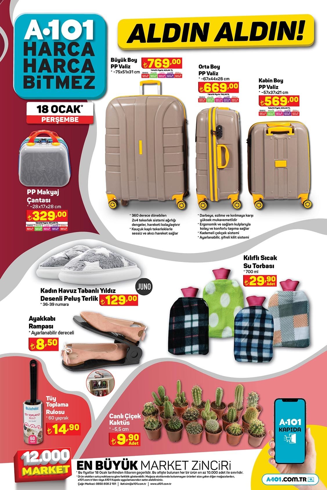 Bavul Seyahat Cantasi A101 18 Ocakk