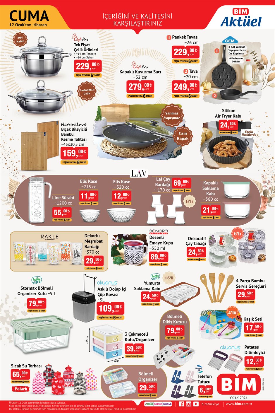 Bim Aktuel 12 Ocak Cuma