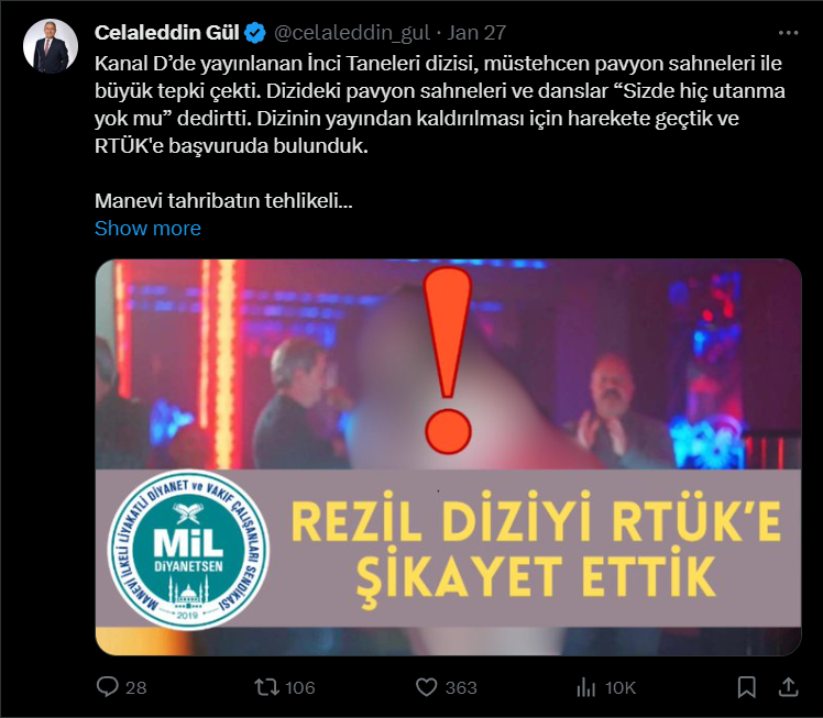 Inci Taneleri Celaleddin Gül Suç Duyurusu