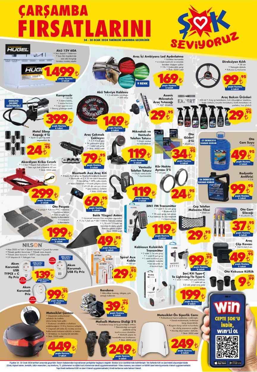 Sok Carsamba Firsatlari 25 Ocak