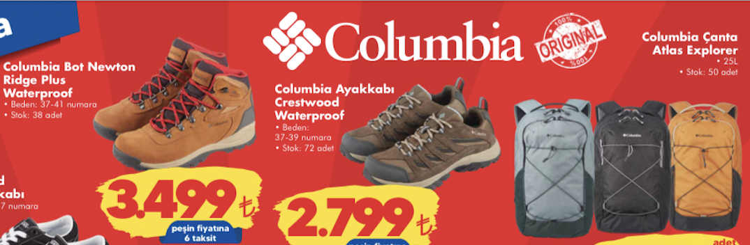 Sok Market Columbia Ayakkabilar