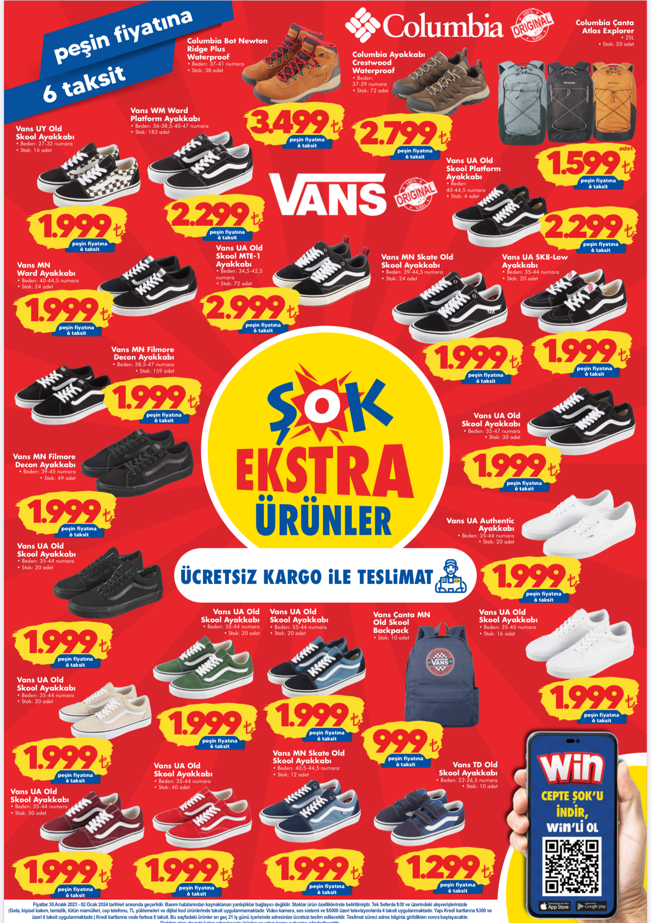 Sok Vans Columbia Ayakkabi