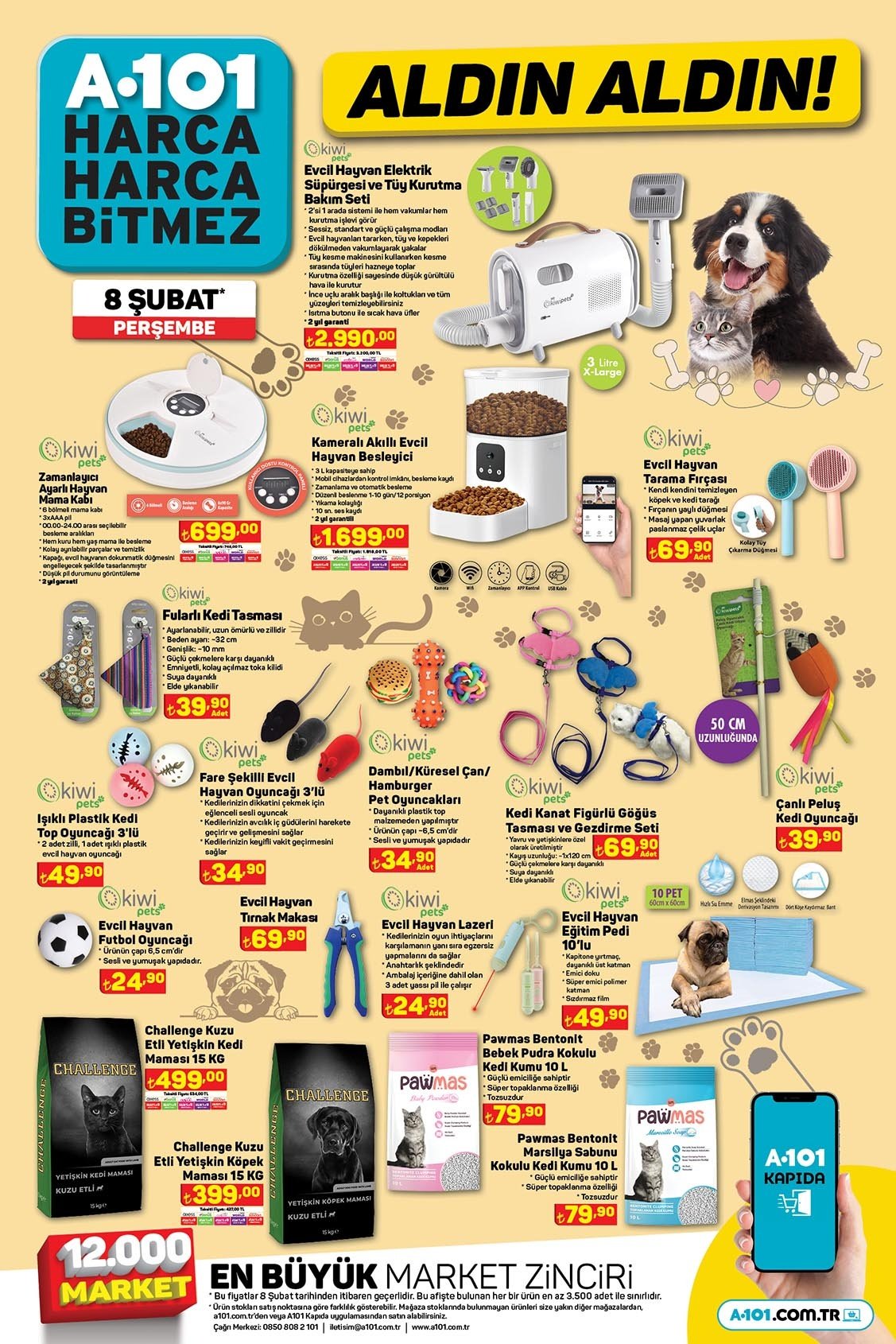 A101 Kedi Kopek Urunleri 8 Subat Persembe
