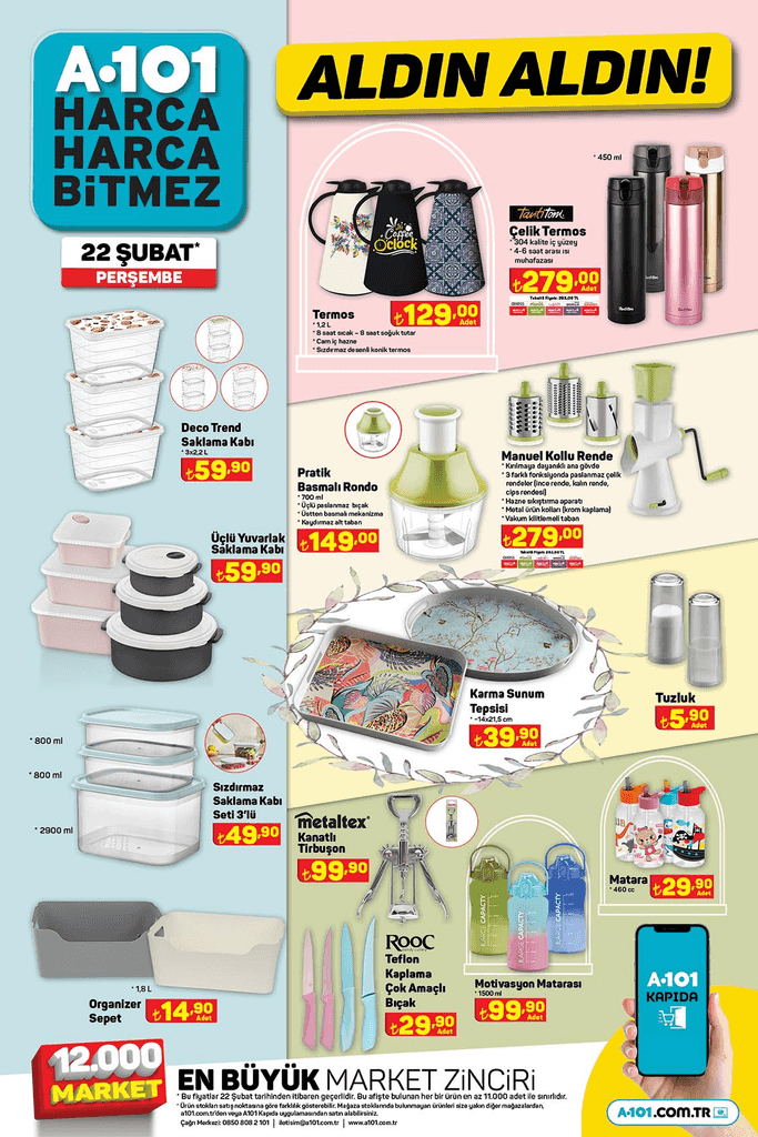 A101 Mutfak Urunleri 22 Subat Persembe