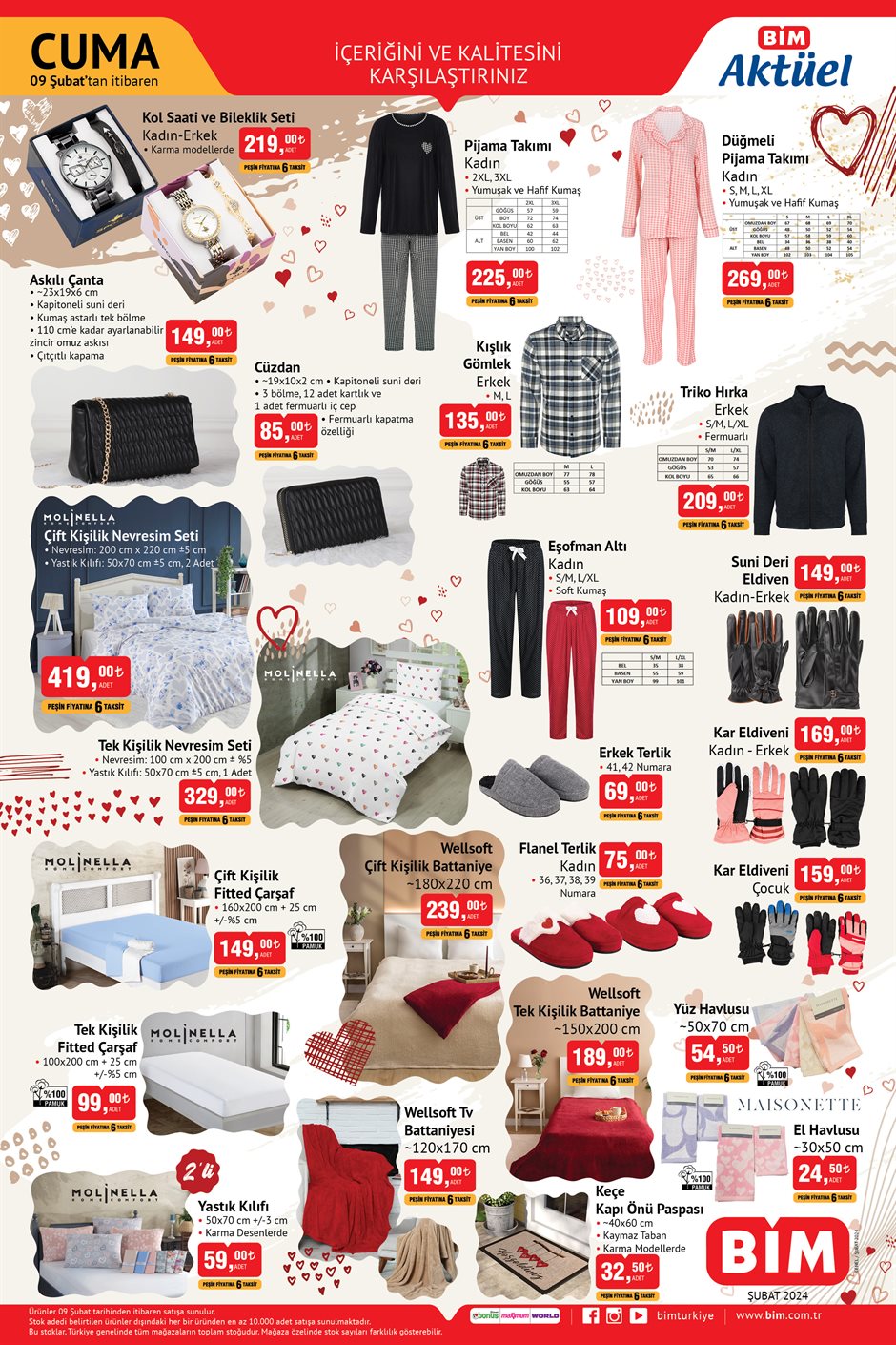 Bim Nevresim Takimi 9 Subat Cuma,