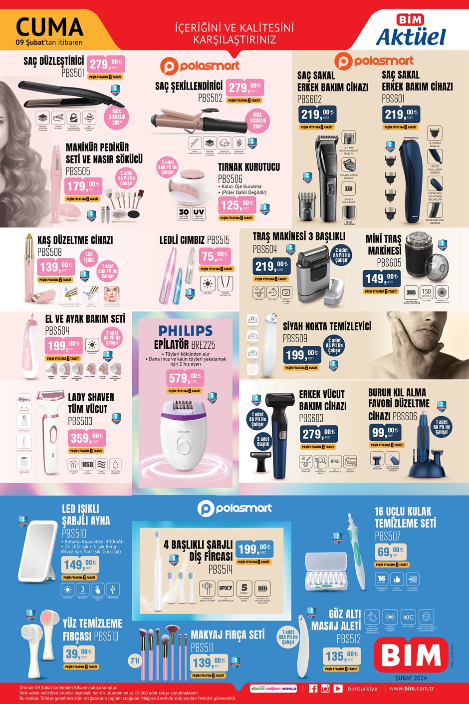 Kadın Erkek Kisisel Bakim Seti Bim 9 Subat