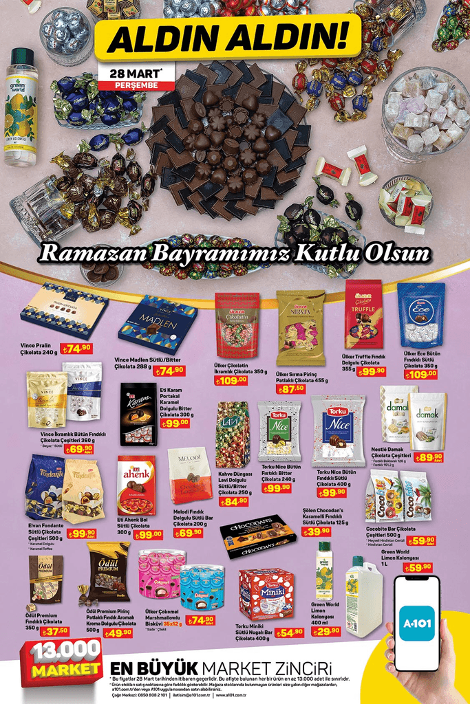 A101 Bayram Ozel Indirim 28 Mart