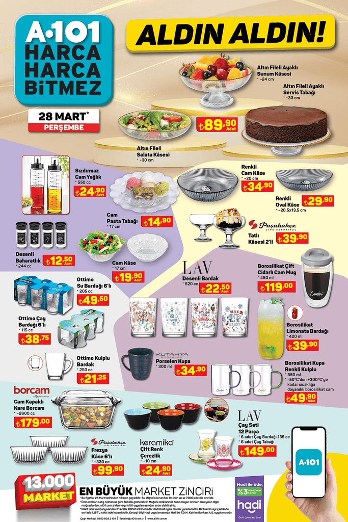 A101 Cam Yaglik 28 Mart