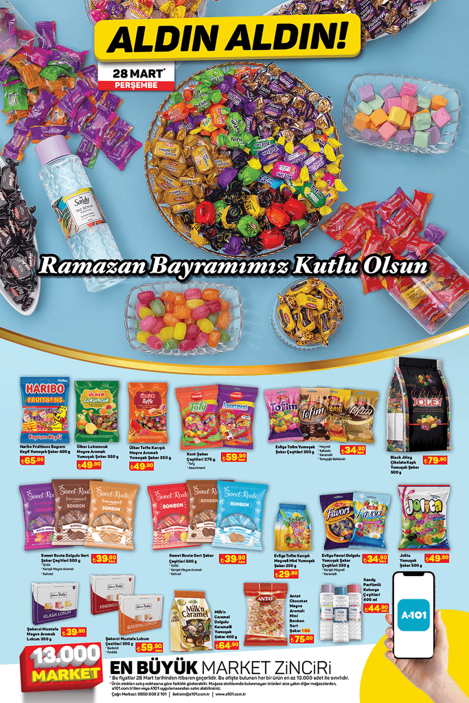 A101 Indirimli Bayram Paketleri 28 Mart